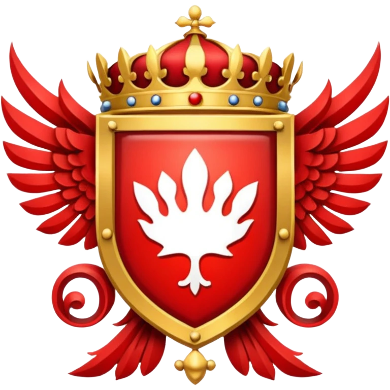 Royal crest (mainly red) emoji