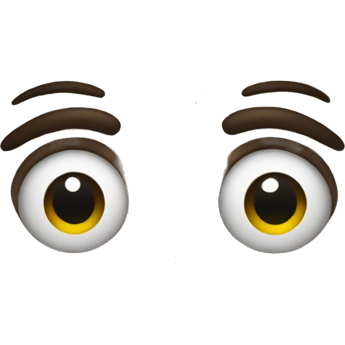 Suspicious face emoji