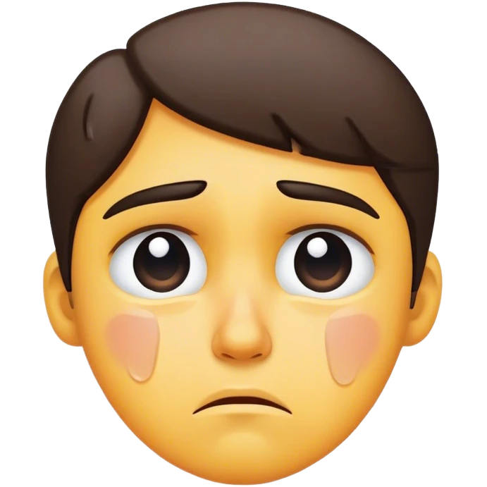 Hurt and disappointed  emoji