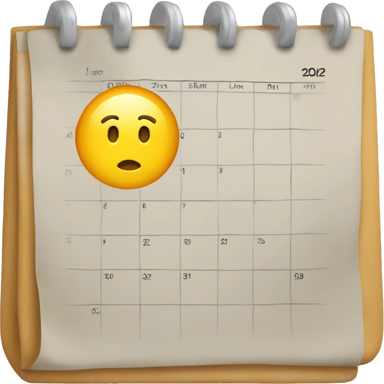 calender of date 3 september emoji