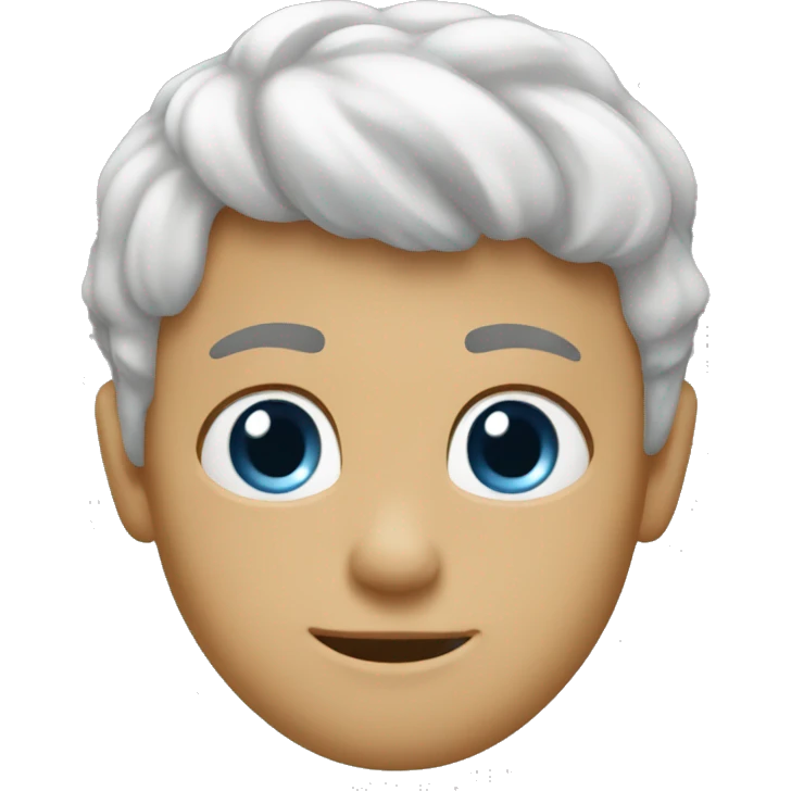 Blå emoji