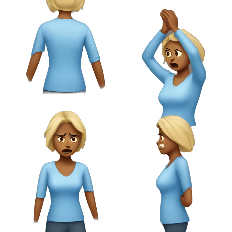 Upset woman emoji