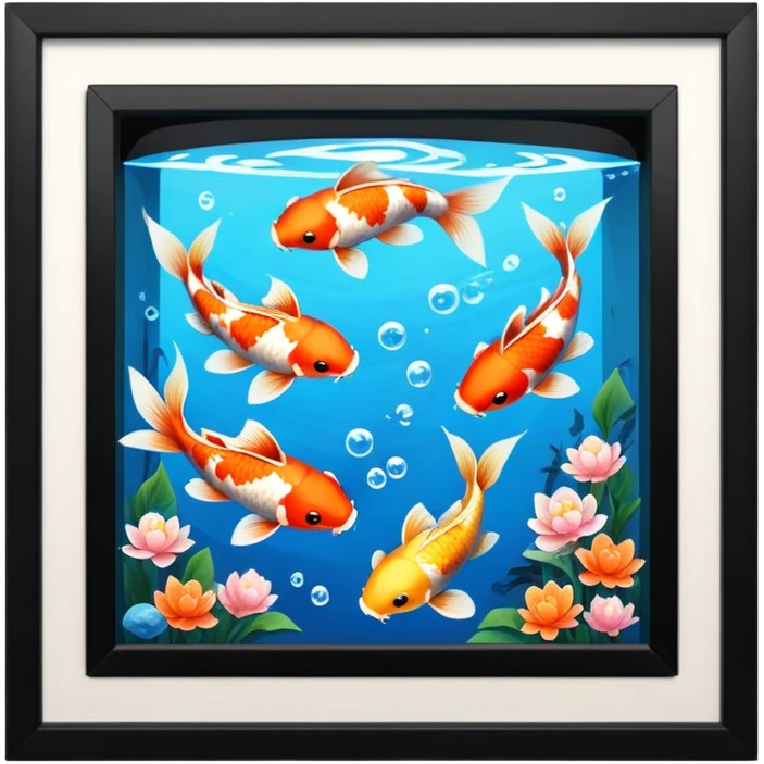 arcade with koi fishes emoji