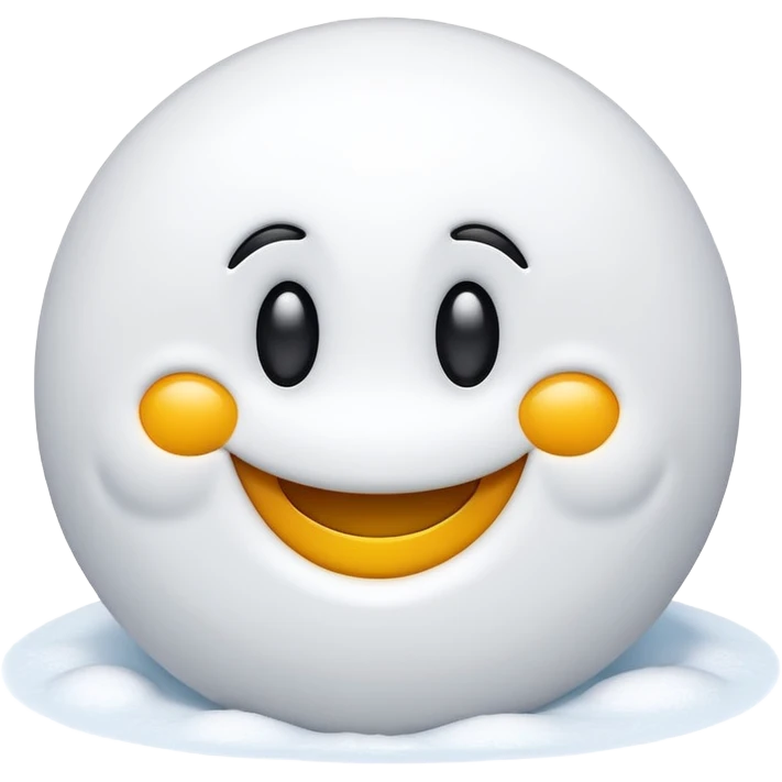 smiley face in the snow emoji