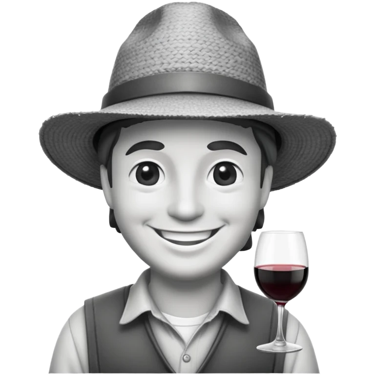 モノクロのワイン農家 emoji