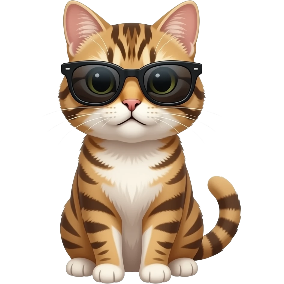 Cat wearing sunglasses emoji