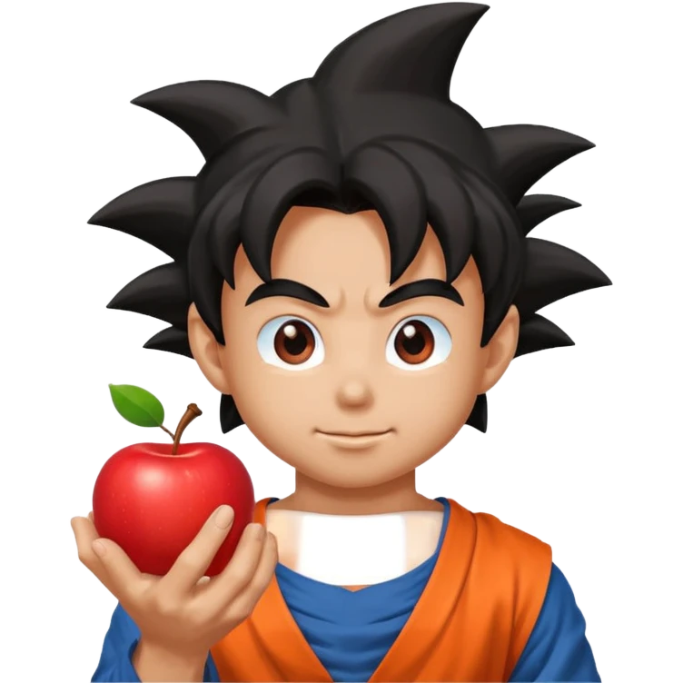combine a fruit and goku emoji