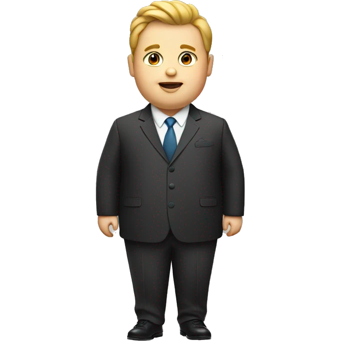 Fat boy in suit emoji