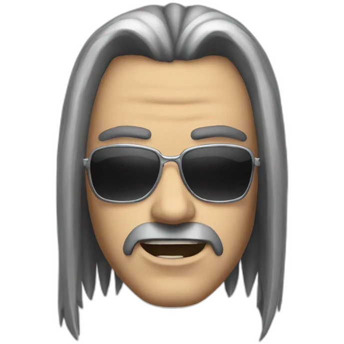 Hombre heavy metal emoji