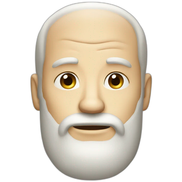 big forehead beard white man emoji