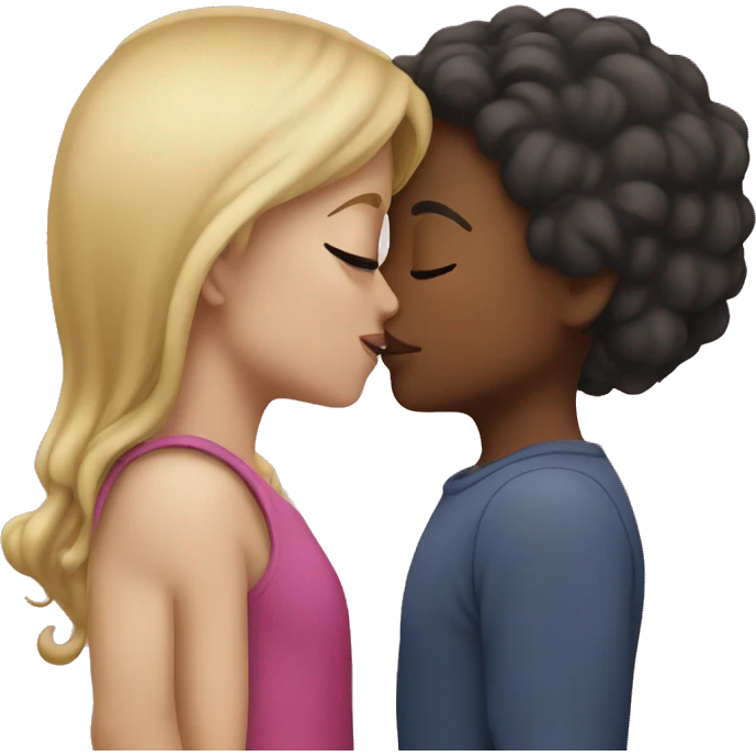 Girls kissing emoji