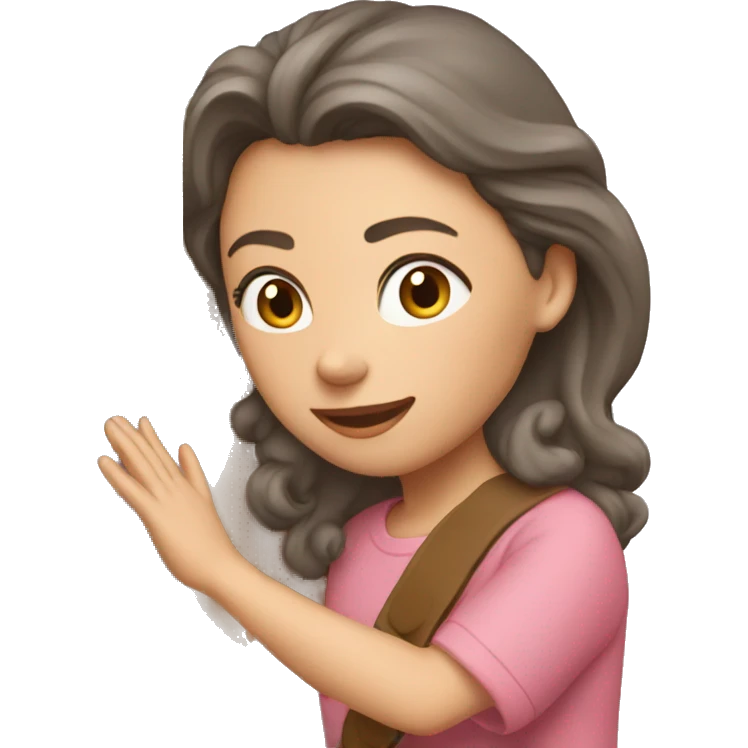 Maria opening a door emoji