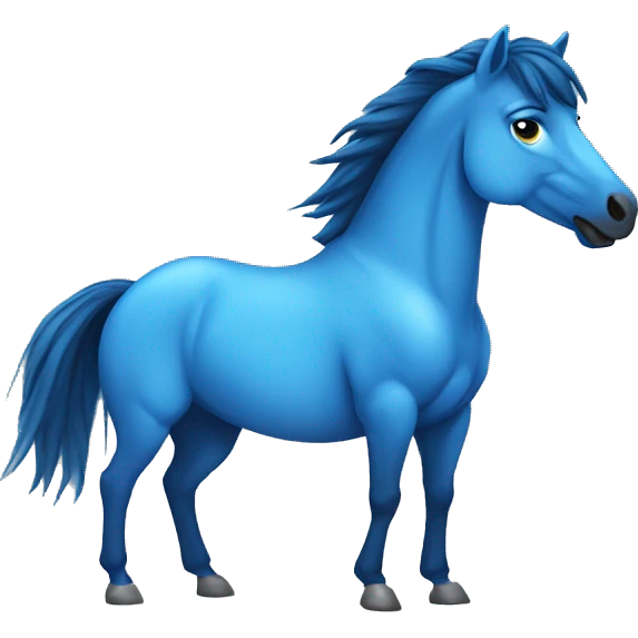 blue mustang emoji