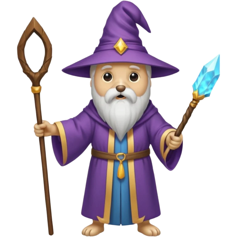 Dog wizard emoji