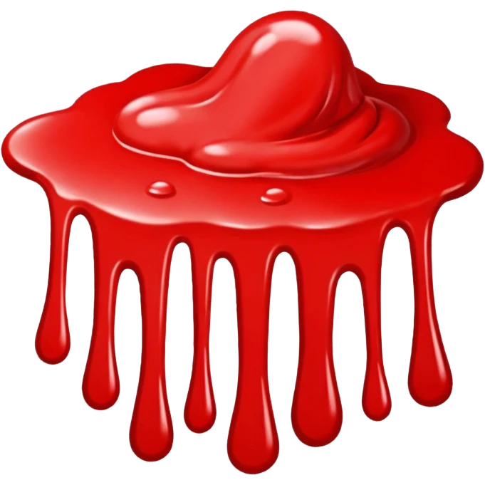 Red paint  emoji