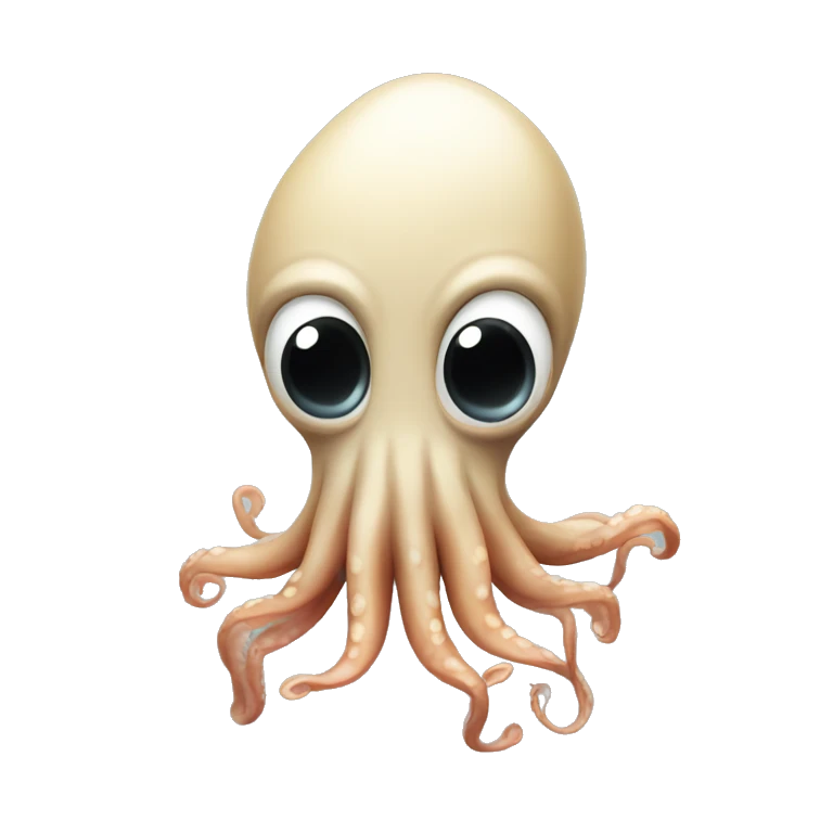 squid with an hand up in the air  emoji