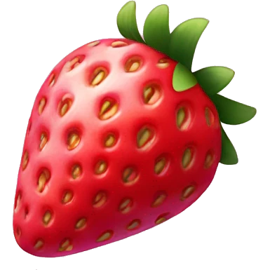 Pink strawberry emoji
