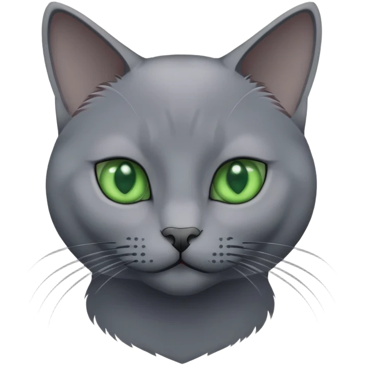 russian blue cat  emoji