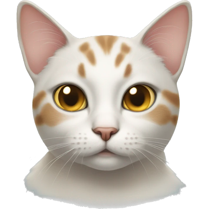 Cat with boba eyes emoji
