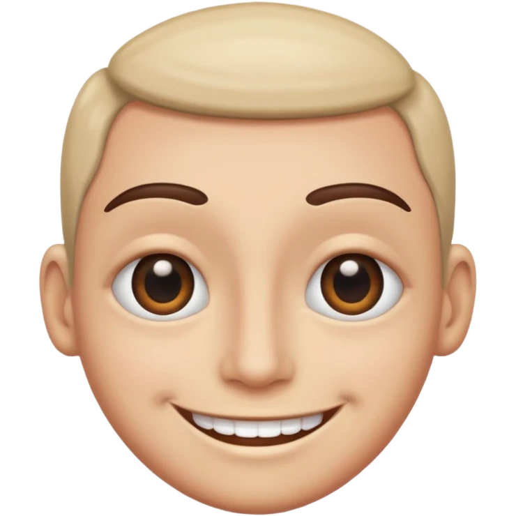 smile with one eye bigger than the other  emoji