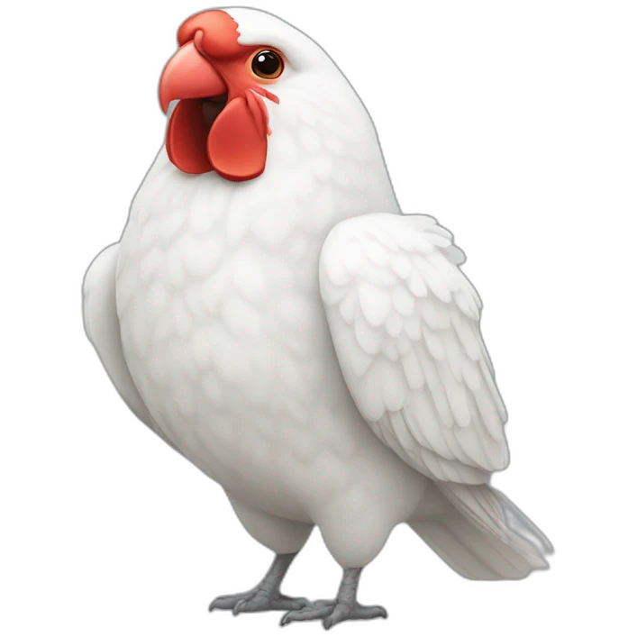 un agaporni blanco emoji