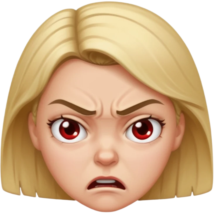 Angry girl emoji