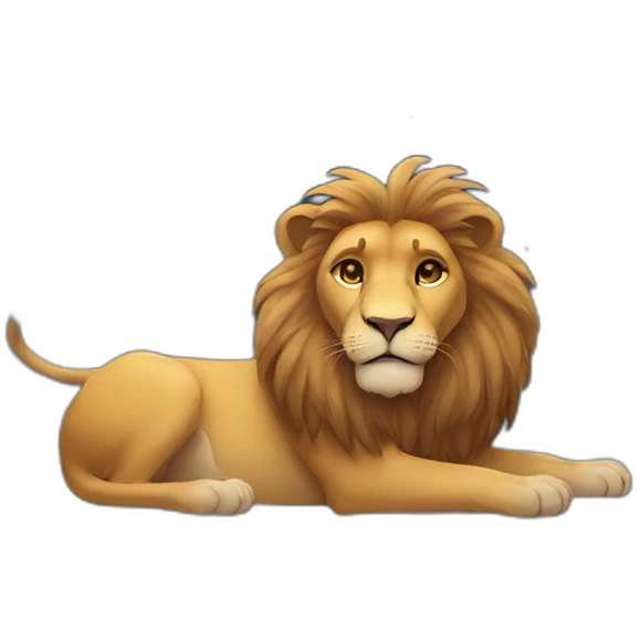Lion in a dream  emoji