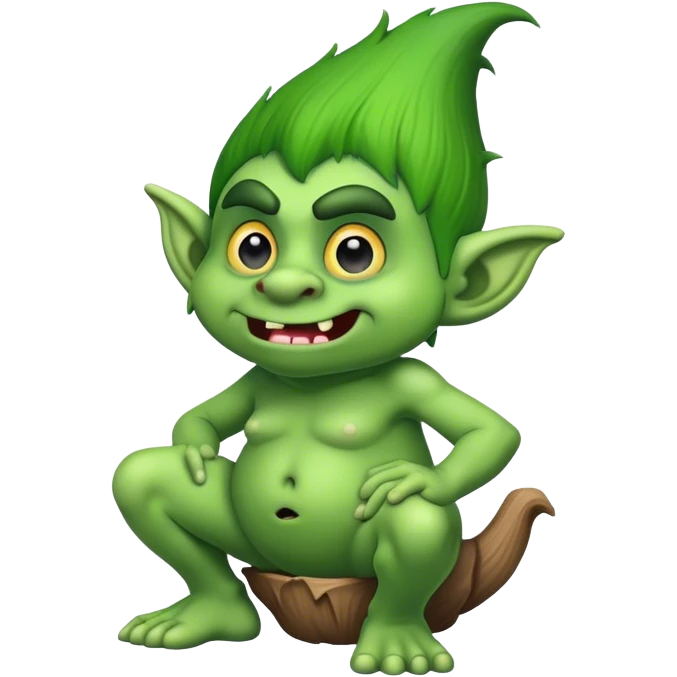 troll pooping emoji