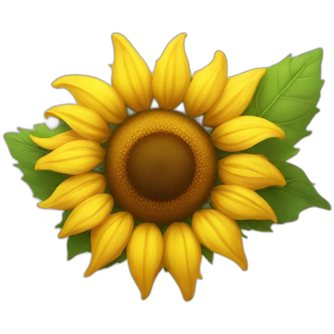 Radiant sunflower emoji
