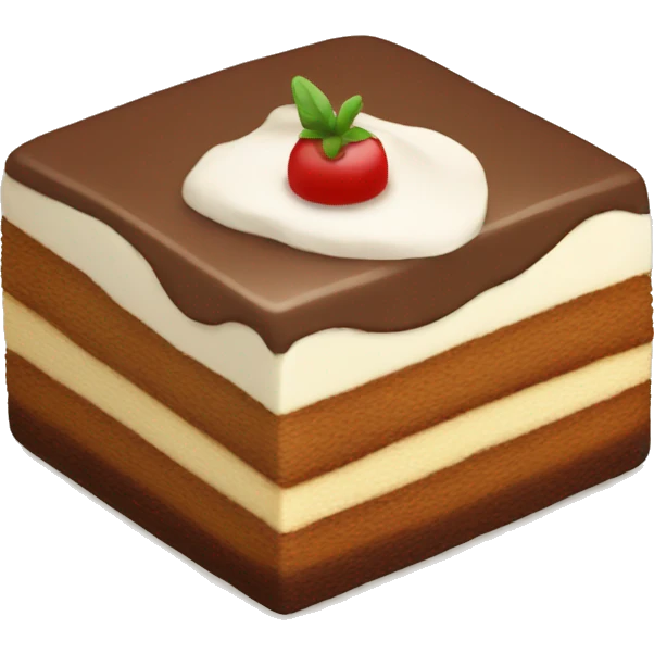 a square tiramisu emoji