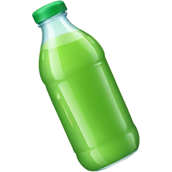 Bottled green juice emoji