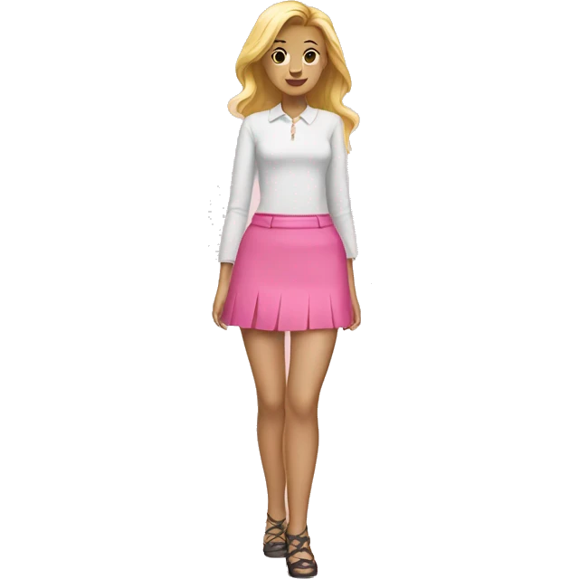 Pink mini skirt emoji
