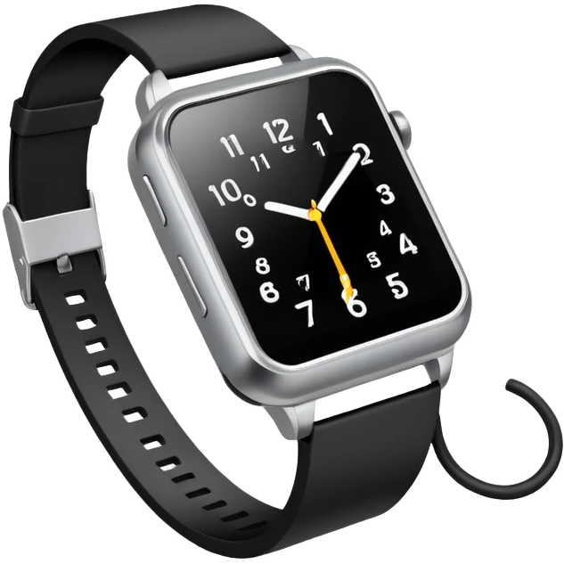 telephone positioned directly under a wristwatch emoji