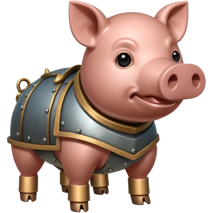 armored pig emoji