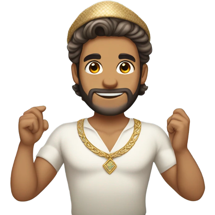 Tan Jewish merman emoji