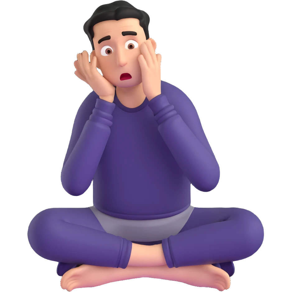 anxious man desperately begging and pleading expression saying please don't leave me emoji