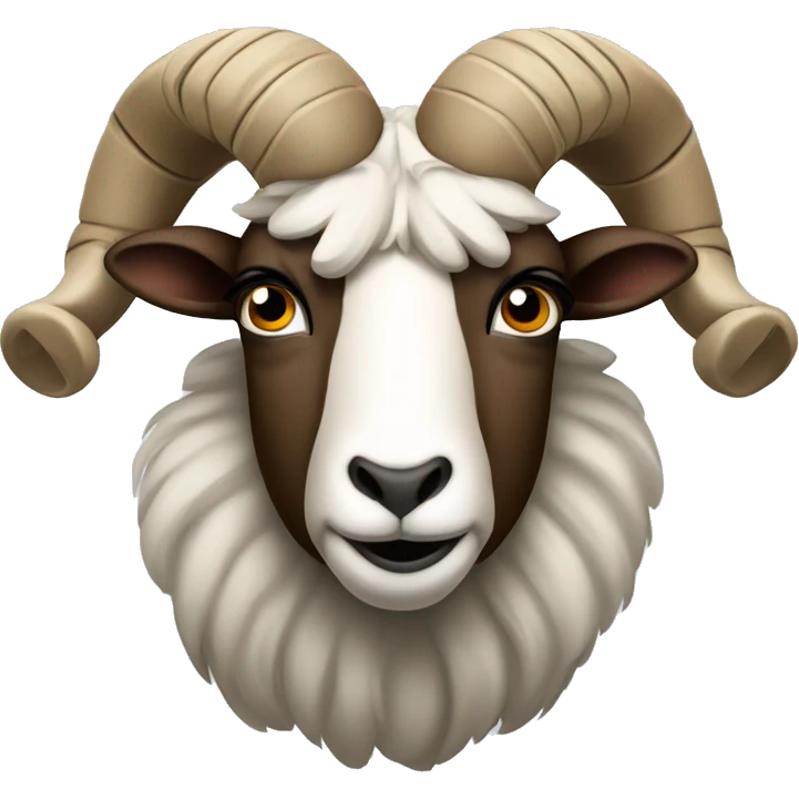 A pouting ram emoji