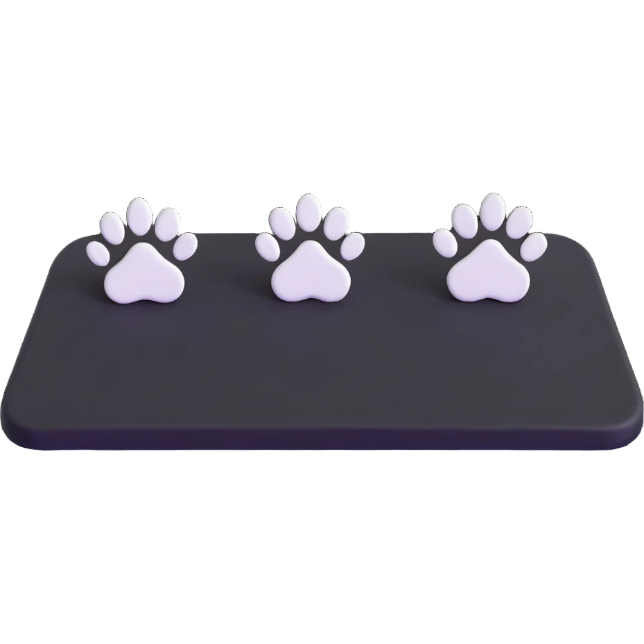 two puppy paws with a white heart on the pad emoji