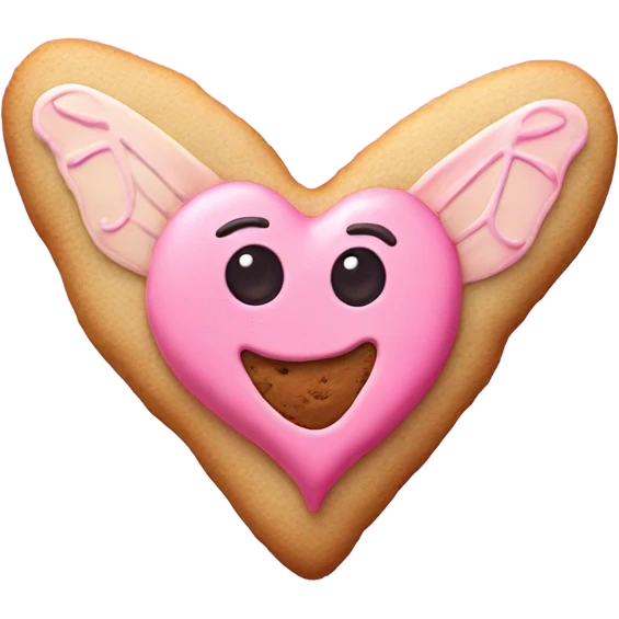 cookie heart with fairy emoji