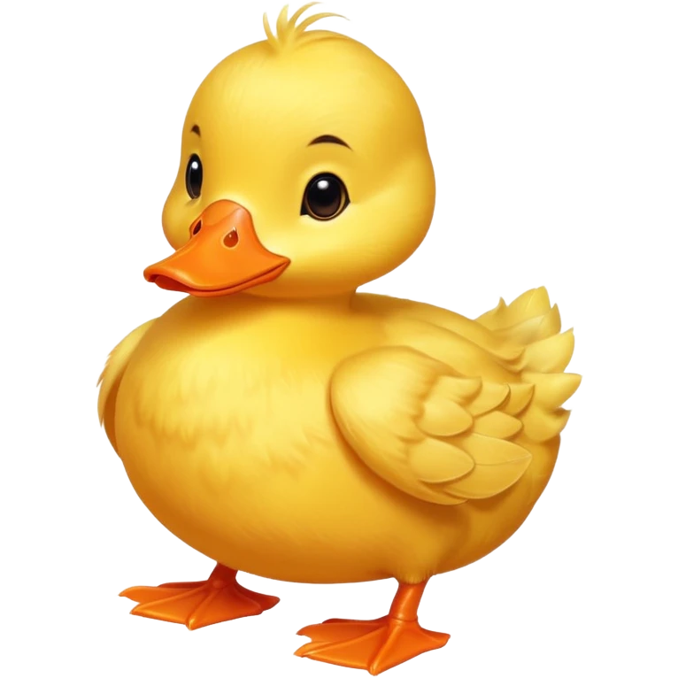 cute baby yellow duck emoji