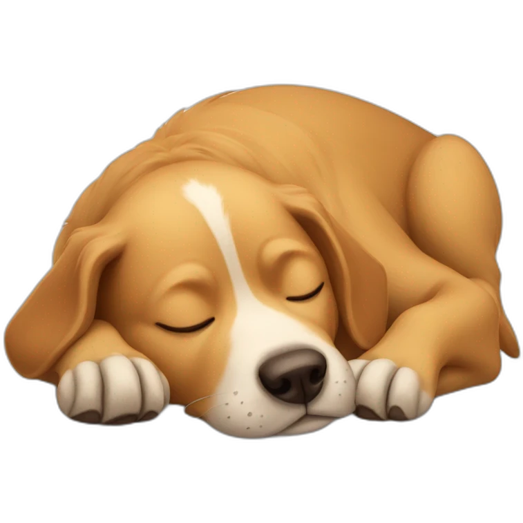 dog sleeping emoji