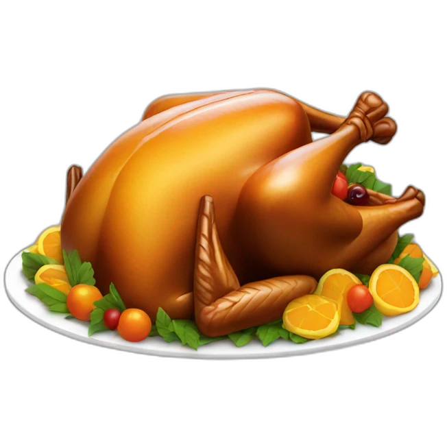 cooked turkey emoji