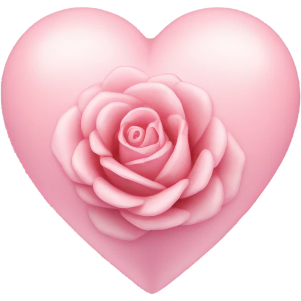 Emoji de corazón rosa pastel emoji
