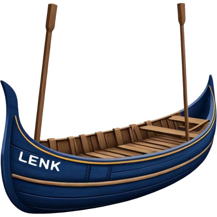 create an emoji of a gondola(cable car for a skiregion. dark navy blue colour and the word Lenk on it. emoji