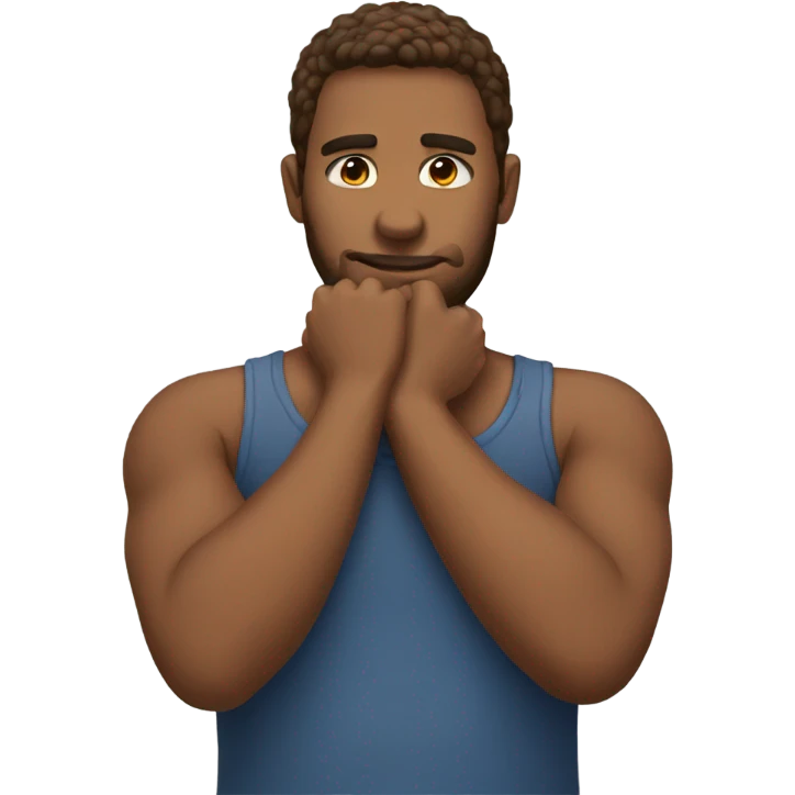 hands around neck emoji emoji