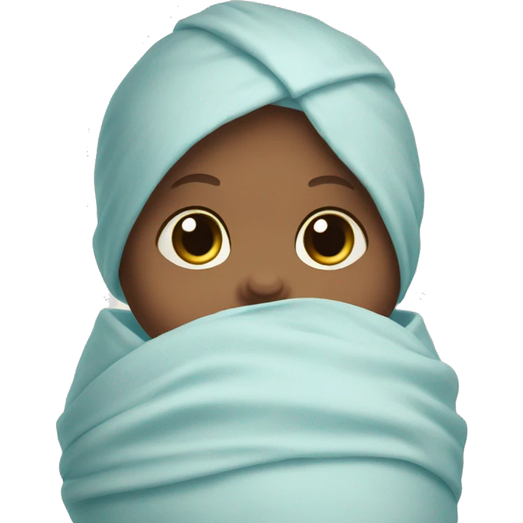 Swaddle Infant blue eyes emoji