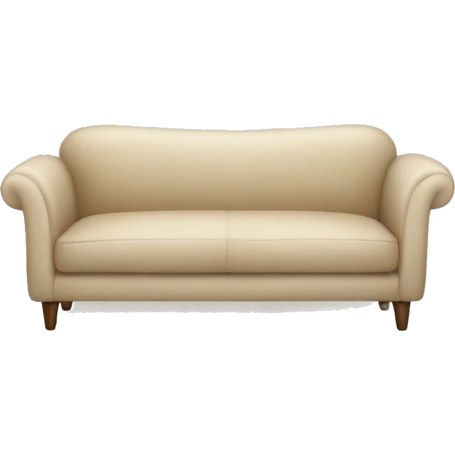 Beige stylish sofa emoji