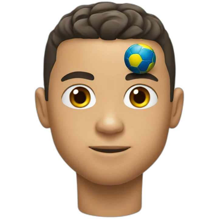 Ronaldo with World Cup emoji