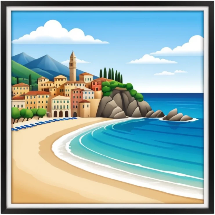 Italy beach emoji