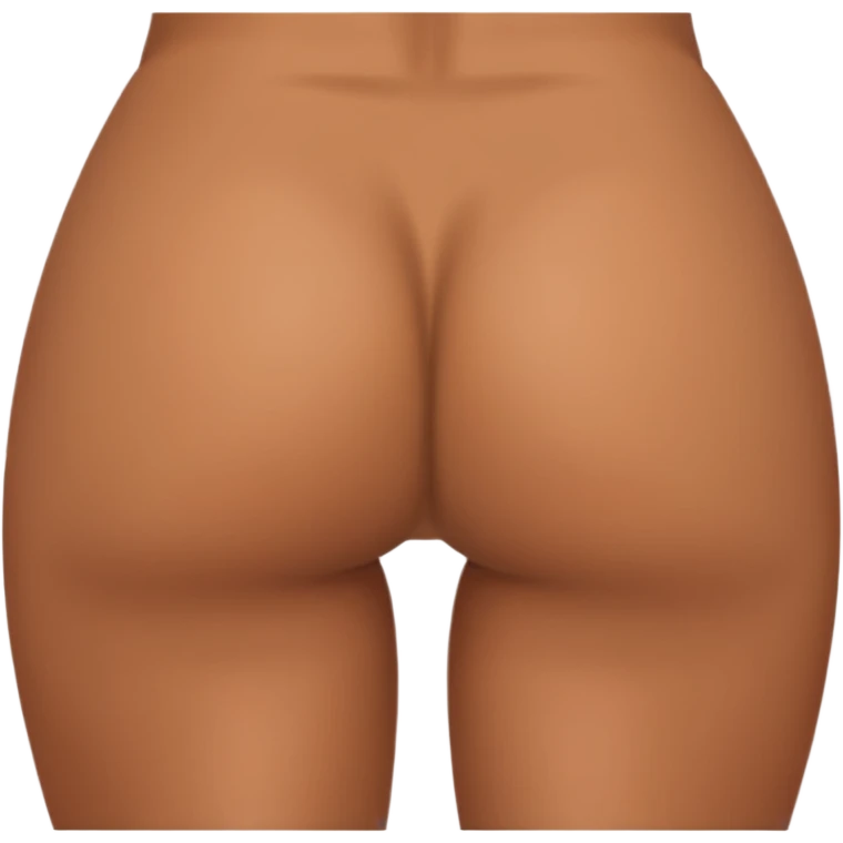 Woman with bare butt emoji